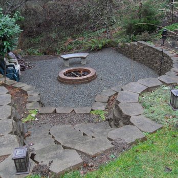 Rainbow Gardening & Landscaping - a fire pit in the middle of a garden - Gardeners Near Me Rainbow Gardening & Landscaping - a fire pit in the middle of a garden - Gardeners Near Me