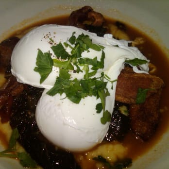 Gjelina - poached eggs with polenta - New American Near Me - Venice, California Gjelina - poached eggs with polenta - New American Near Me - Venice, California
