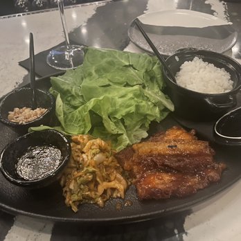 Mariposa - Pork Belly Bulgogi Lettuce Wraps - Tapas/Small Plates Near Me - Charlotte, North Carolina Mariposa - Pork Belly Bulgogi Lettuce Wraps - Tapas/Small Plates Near Me - Charlotte, North Carolina