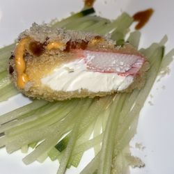 Nagoya Japanese Cuisine - Last bite of the amazing 1. Crab Cheesecake