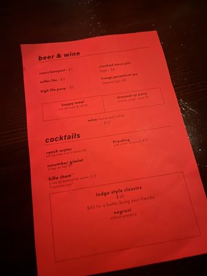 Menu photo 6 Black Lodge Richmond, VA