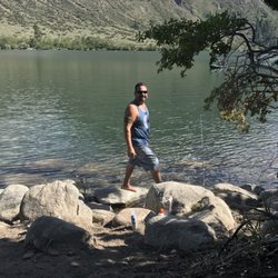 Mammoth Mountain Reservations - Fishing at Convict Lake about15 mins south of Mammoth