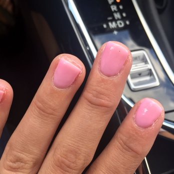 Fantastic Day Spa - Powder gel manicure poorly done. - Day Spas Near Me - Bellmore, New York