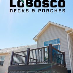 LoBosco Decks and Porches - New Deck construction in the Montebello section of Berlin. All Trex products including decking, railings and lattice