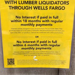 LL Flooring - D' special financing LL Lumber Liquidators Friyay 9*25*2026