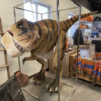 Moab Giants - T. rex costume - Cafes Near Me - Moab, Utah
