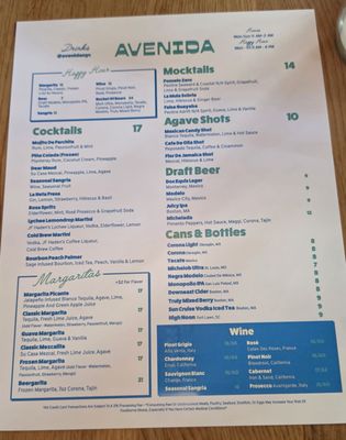 Menu photo 4 Avenida New York, NY Menu photo 4 Avenida New York, NY