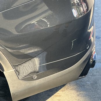 LA Express Car Wash - Deep scratch on rear bumper - Car Wash Near Me - Los Angeles, California