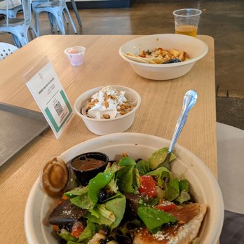 McFlamingo - Salmon potato and fruit salad. Tacos - Specialty Food Near Me - Ponte Vedra Beach, Florida