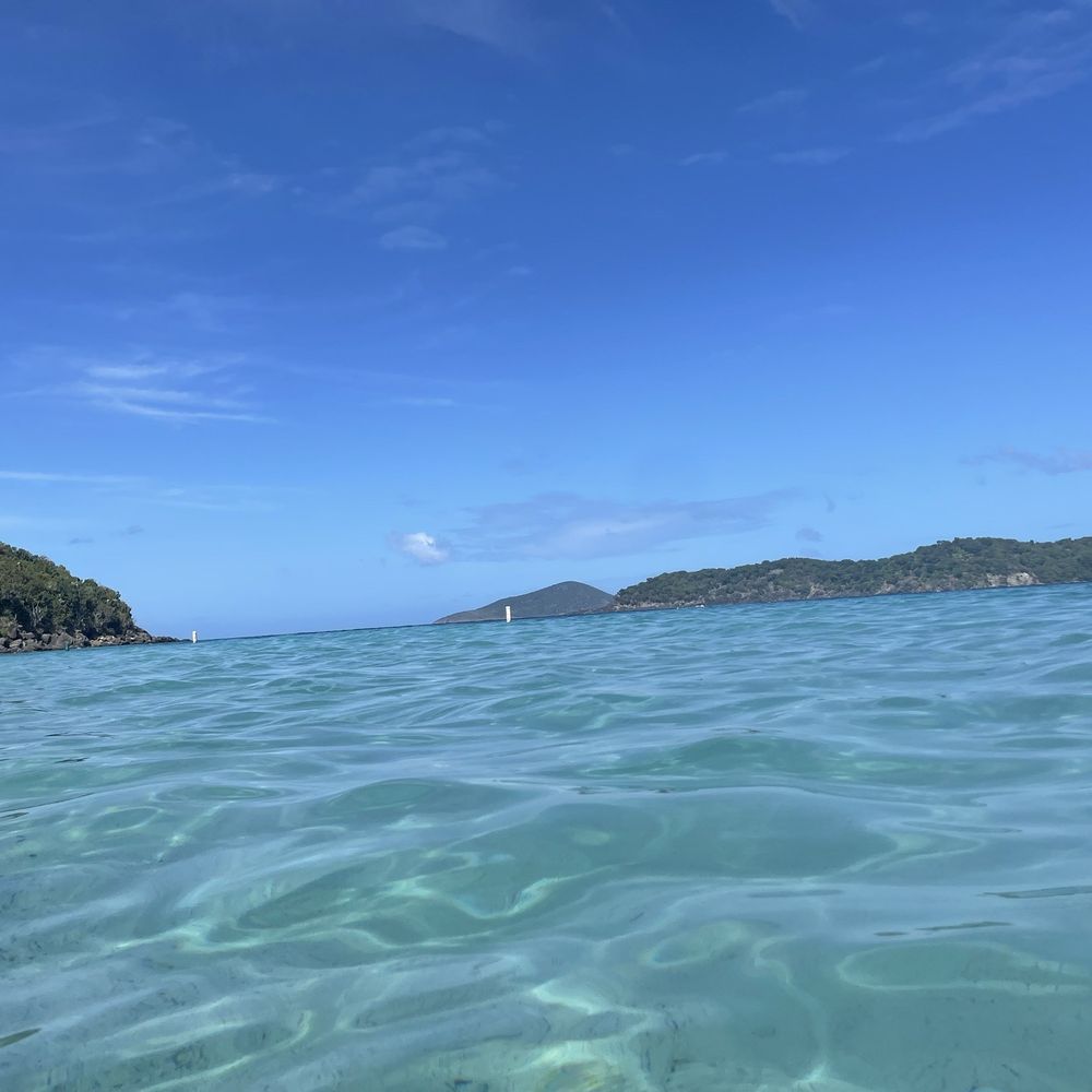 Coki Beach - Gorgeous view of the hills/peninsula in the background - Beaches Near Me - St Thomas, Virgin Islands