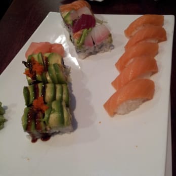 Sake Sushi - Rainbow roll. Dragon roll. Smoked salmon sushi - Sushi Bars Near Me - Brooklyn, New York