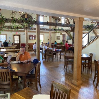 Millstream Brau Haus - Seating area 6ft apart - German Near Me - Amana, Iowa Millstream Brau Haus - Seating area 6ft apart - German Near Me - Amana, Iowa