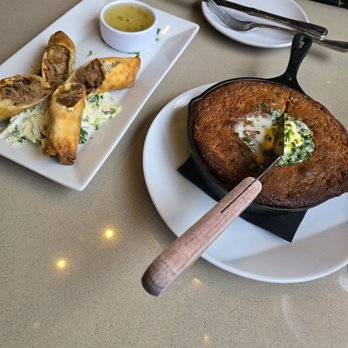 Stagecoach - L- egg rolls R- cornbread - Steakhouses Near Me - Sedona, Arizona Stagecoach - L- egg rolls R- cornbread - Steakhouses Near Me - Sedona, Arizona