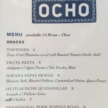 Ocho - No mention of tostones drenched in chili powder - Lounges Near Me - San Antonio, Texas