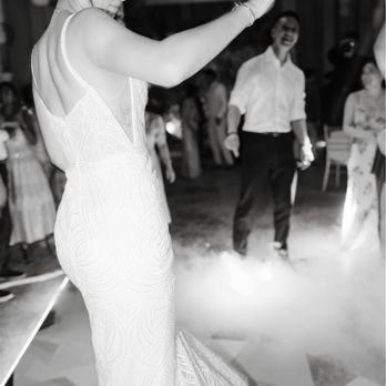 Golden Thread Alterations - Ceremony dress, trim bottom and altered size 8 to size 4. Altered hip and strap to be very fitted - Sewing & Alterations Near Me - Livermore, California