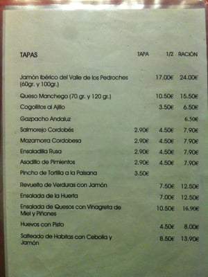 Menu photo 7 Casa Pepe de la Judería Córdoba, CO Menu photo 7 Casa Pepe de la Judería Córdoba, CO