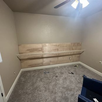 Handi Stan - In progress decorative wall build - Handyman Near Me Handi Stan - In progress decorative wall build - Handyman Near Me