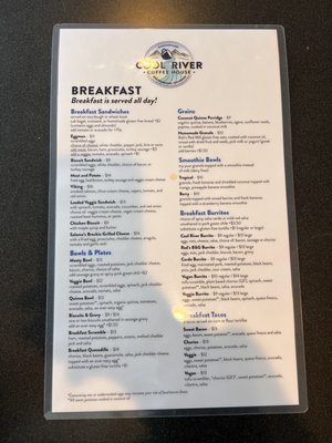 Menu photo 2 Cool River Coffee House & Bakery Breckenridge, CO Menu photo 2 Cool River Coffee House & Bakery Breckenridge, CO