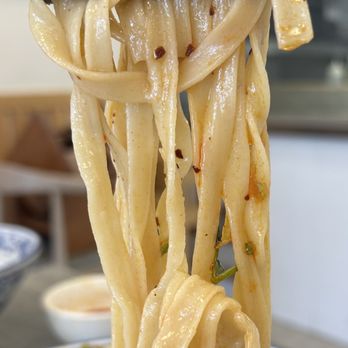 LAN Noodle - Chive noodles in Spicy Beef Noodle - Chinese Near Me - Arcadia, California LAN Noodle - Chive noodles in Spicy Beef Noodle - Chinese Near Me - Arcadia, California