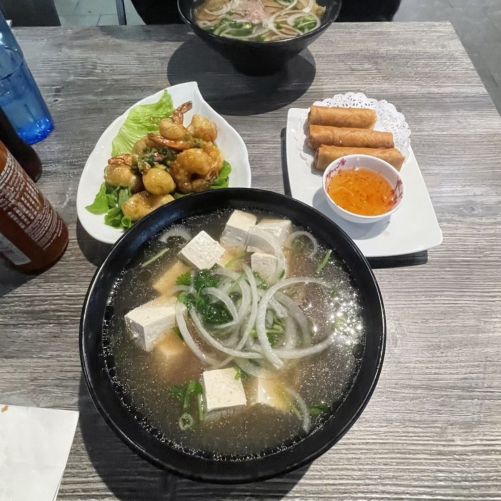 Pho-Ology - Classic Rare Steak Pho Braised Brisket Pho Crispy Egg Rolls 4 Pieces - Vietnamese Near Me - Whittier, California