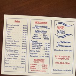 Sarkus Express - Menu