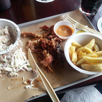 Bison Bar & BBQ - Pulled pork shoulder, coleslaw, fries and chipotle mayo - Dive Bars Near Me - Dublin, D Bison Bar & BBQ - Pulled pork shoulder, coleslaw, fries and chipotle mayo - Dive Bars Near Me - Dublin, D