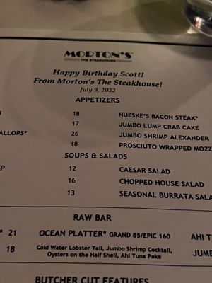 Menu photo 4 Morton's The Steakhouse Troy, MI Menu photo 4 Morton's The Steakhouse Troy, MI