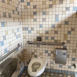 Coso Safety Roadside Rest Area - Rest rooms are clean