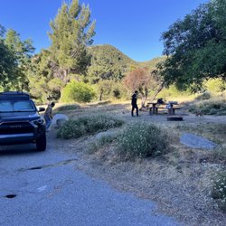Apple White Campground - Site #4 - driveway can fit 2 vehicles. Plenty of space for tents and trees for shade