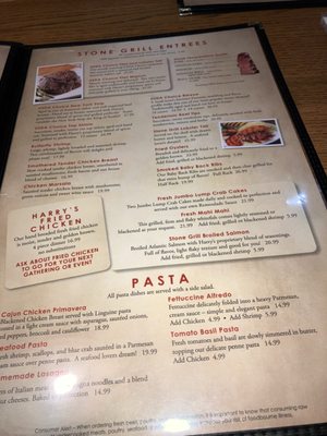 Menu photo 1 Harry's Stone Grill Madison, IN