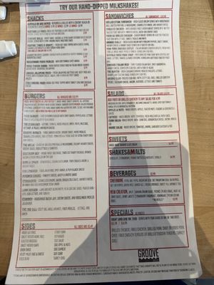 Menu photo 2 Groove Burgers Athens, GA