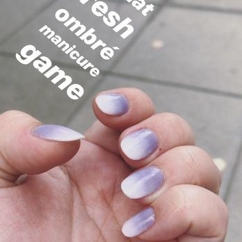 DC Nail Spa - Lavender ombré dipping powder manicure - Nail Salons Near Me - Washington, DC, District of Columbia