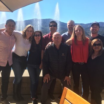 Alpha Omega - Joe, our tasting host, in the middle. - Wineries Near Me - Saint Helena, California Alpha Omega - Joe, our tasting host, in the middle. - Wineries Near Me - Saint Helena, California