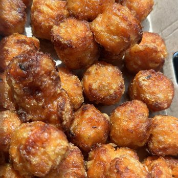 Little Blue Menu - Sweet potato tots.   Loved these. 9/10 - Fast Food Near Me - College Park, Maryland