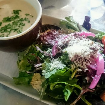 Nicoletta's Table - Mushroom Soup with Green Salad - Italian Near Me - Lake Oswego, Oregon