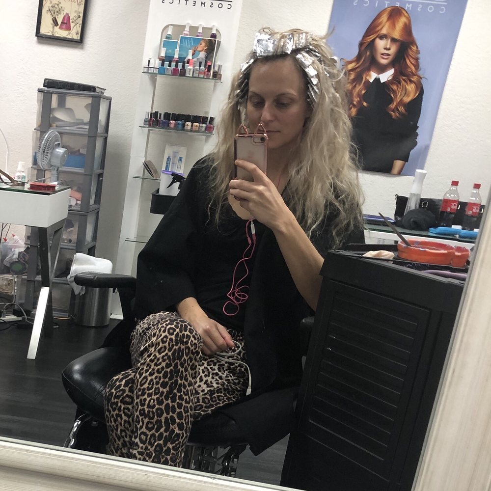 Modeling Hair Design - ME AT MY SEXIEST :) (I get every 3/4 months blonde and brown (high- and lowlights) added to have more color effect in my blonde hair) - Hair Stylists Near Me - Miami, Florida