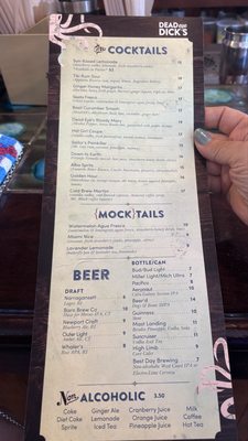 Menu photo 1 Dead Eye Dick's Block Island, RI