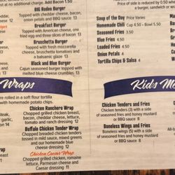 Sidelines East Sports Bar & Grill - Menu