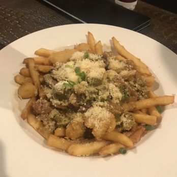 Bluewater Grill - Bluewater Poutine. Not really our cup of tea. Packed with starch! - Seafood Near Me - Columbus, Georgia