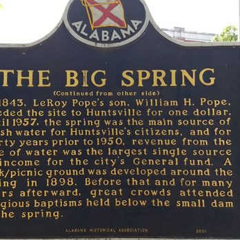 Big Spring Park - Wow, the value of a dollar has certainly changed! - Parks Near Me - Huntsville, Alabama Big Spring Park - Wow, the value of a dollar has certainly changed! - Parks Near Me - Huntsville, Alabama