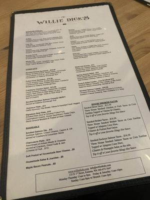 Menu photo 2 Willie Dicks Kalama, WA
