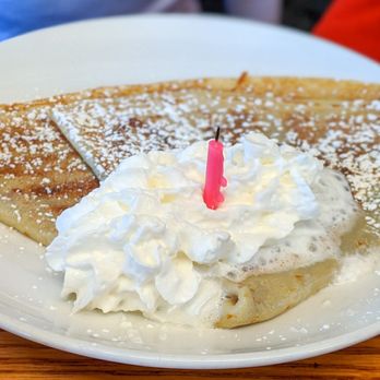 MeMe's Cafe - Complimentary Cinnamon Sugar Birthday Crepe. - American Near Me - Springdale, Utah