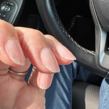 Tony Nails - Misshapen nail after asking them not to be shaped. - Nail Salons Near Me - Avon, Indiana Tony Nails - Misshapen nail after asking them not to be shaped. - Nail Salons Near Me - Avon, Indiana