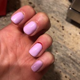 Hours later and my cuticles are still bleeding and sore. Hours later and my cuticles are still bleeding and sore.