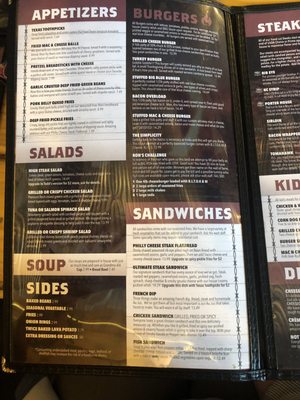 Menu photo 2 Raging Bull Steakhouse Warrensburg, MO