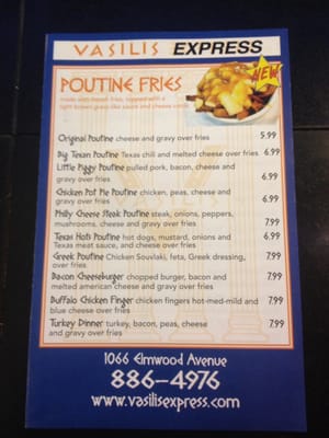 Menu photo 4 Vasilis Express Buffalo, NY