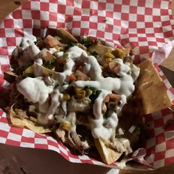 The Southern Smoke Shack Food Truck - Loaded pulled pork nachos!
