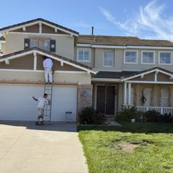 Martin Carabajal Painting - Full Exterior House Painting, stucco, trim, doors, and garage doors.