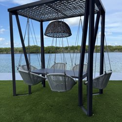All Weather Patio - Hanging pergola dining sets