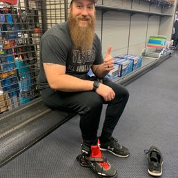 Loves his new rollerblades!